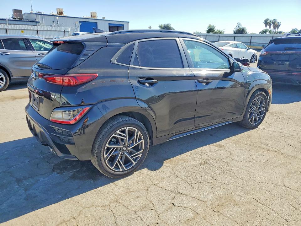 2022 Hyundai Kona VIN KM8K33A39NU870707 COPART salvage auction — FRONT END, Ca - Salvage Certificate, sold $4,450 on 2026-07-06 (photo 3)