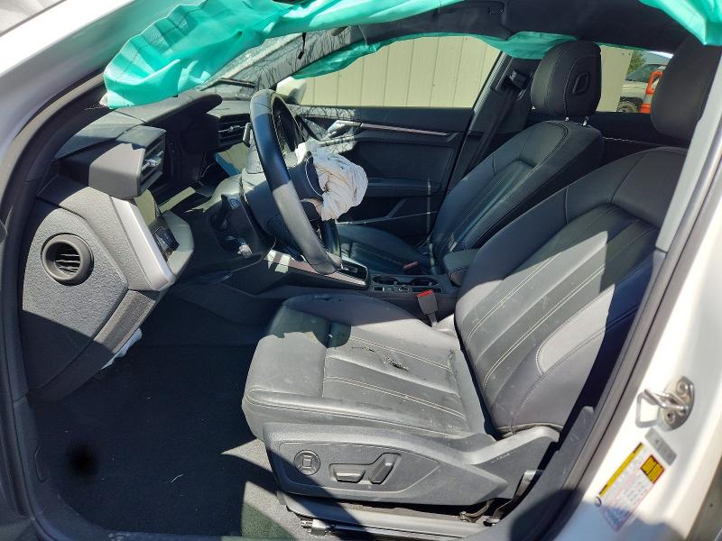 2023 Audi A3 VIN WAUAUDGY1PA075576 COPART salvage auction — FRONT END, Ca - Salvage Certificate, sold $300 on 2026-07-23 (photo 7)