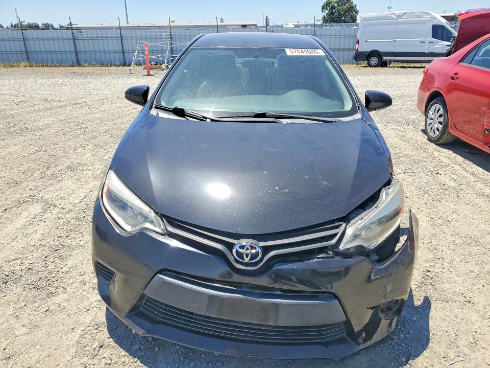 2014 Toyota Corolla VIN 5YFBURHE0EP157588 COPART salvage auction — FRONT END, Ca - Salvage Certificate, sold $375 on 2026-07-28 (photo 5)