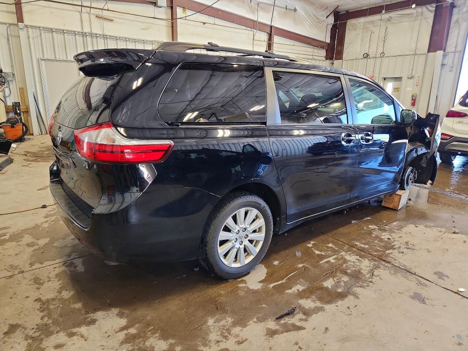 2017 Toyota VIN 5TDJZ3DC6HS166404 COPART salvage auction — FRONT END, WI - CERTIFICATE OF TITLE, sold $3,050 on 2026-07-27 (photo 3)