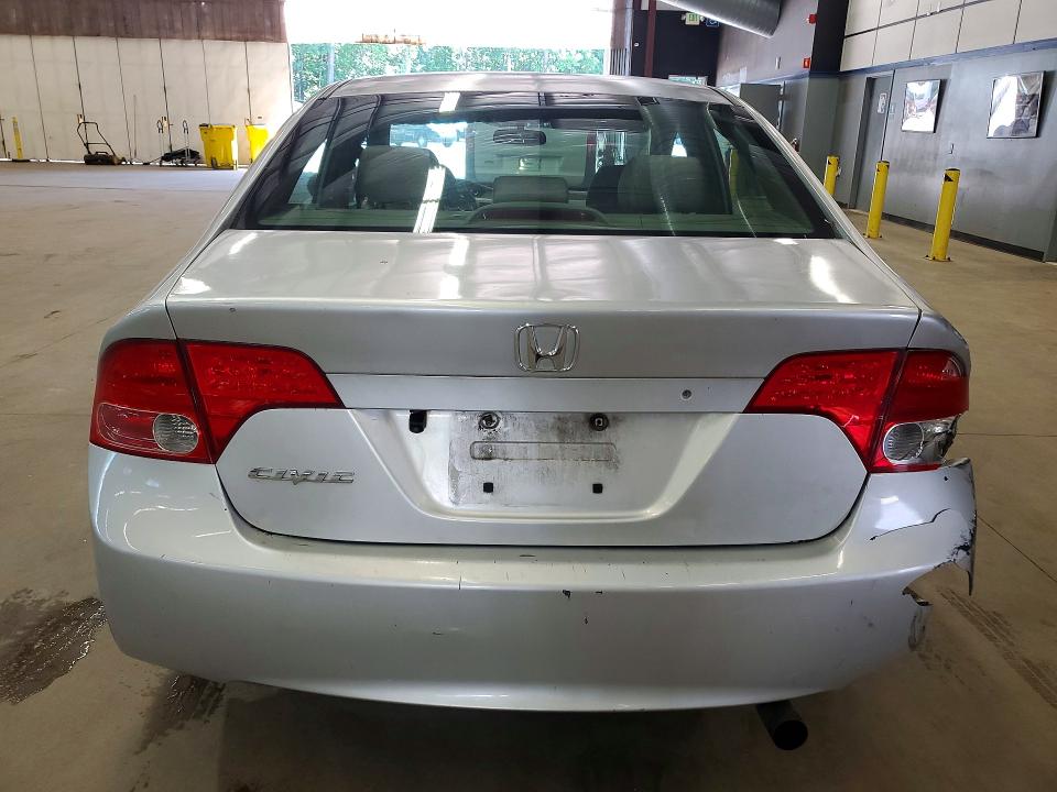 2006 Honda Civic VIN 2HGFA165X6H504531 COPART salvage auction — REAR END, NJ - CERT OF TITLE-SALVAGE, sold $450 on 2026-07-02 (photo 6)