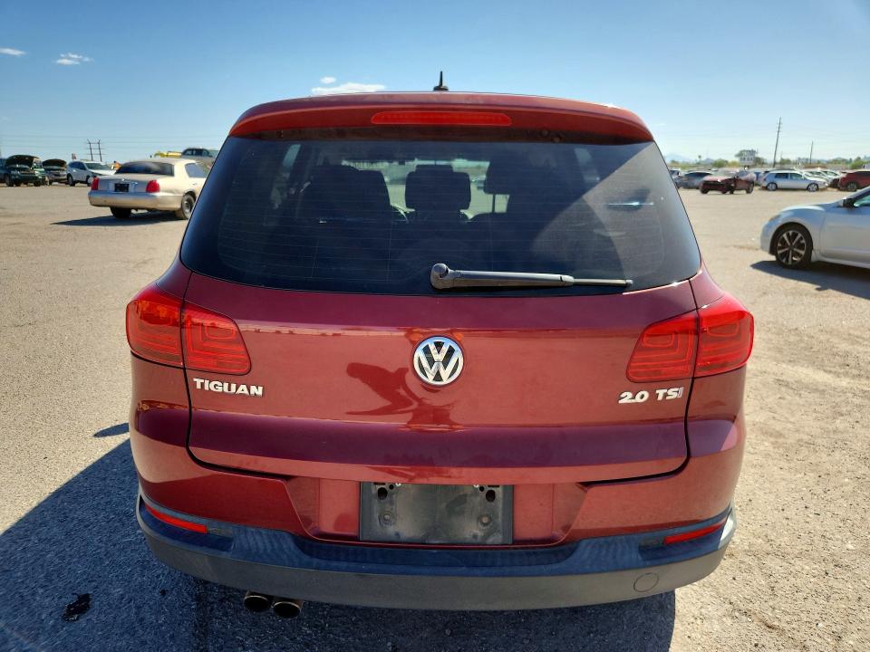 2013 Volkswagen Tiguan VIN WVGAV7AX7DW020125 COPART salvage auction — FRONT END, Az - Cert Of Title - Salvage, sold $175 on 2026-07-24 (photo 6)