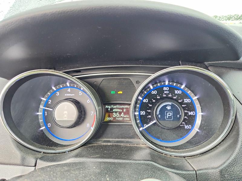 2014 Hyundai Sonata VIN 5NPEB4ACXEH905095 COPART salvage auction — FRONT END, Ny - Mv-907A Salvage Certificate, sold $1,050 on 2026-07-20 (photo 9)