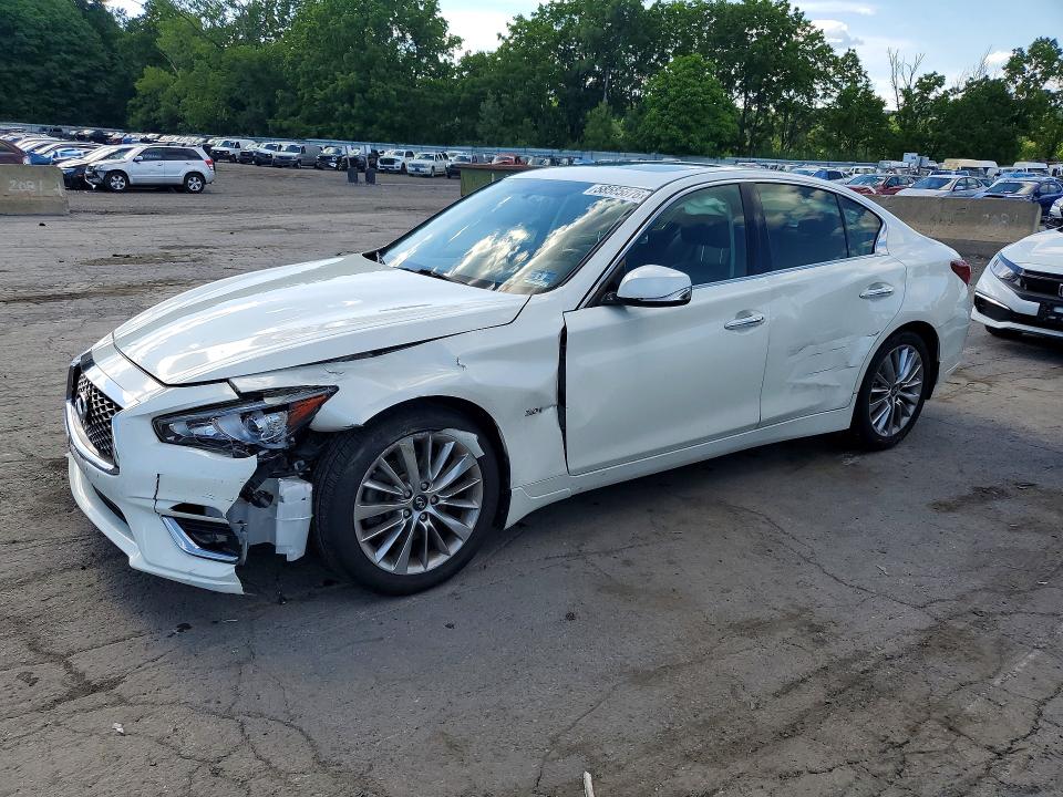 2018 Infiniti Q50 VIN JN1EV7AR7JM443367 COPART salvage auction — FRONT END, Ny - Mv-907A Salvage Certificate, sold $5,200 on 2026-07-02 (photo 1)
