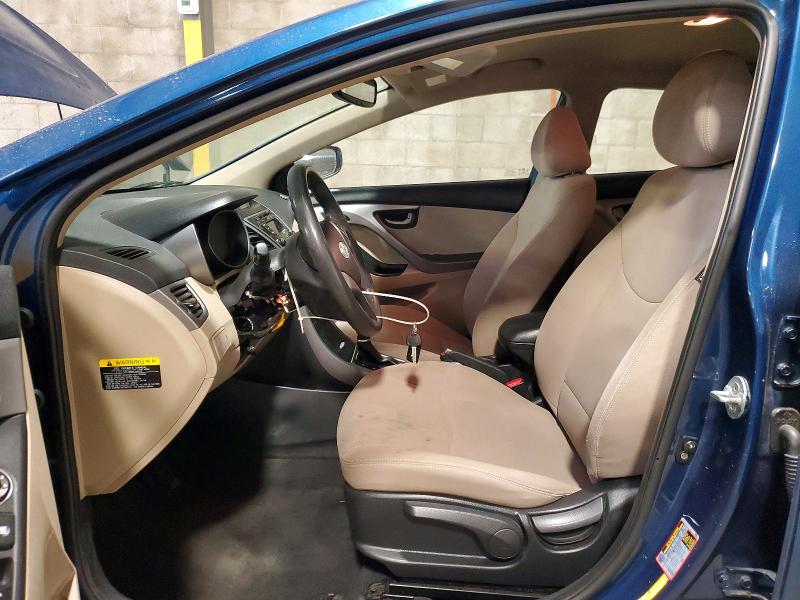 2016 Hyundai Elantra VIN KMHDH4AE9GU649287 COPART salvage auction — VANDALISM, PA - CERTIFICATE OF SALVAGE, sold $250 on 2026-07-19 (photo 7)