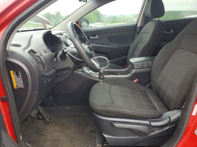 2012 Kia Sportage VIN KNDPB3A28C7237115 COPART salvage auction — VANDALISM, Nc - Salvage Certificate Of Title, sold $500 on 2026-07-23 (photo 7)
