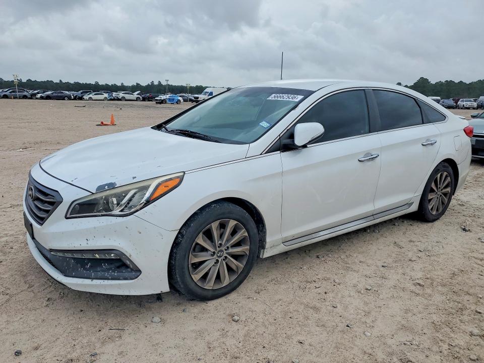 2016 Hyundai Sonata VIN 5NPE34AF1GH268737 COPART salvage auction — NORMAL WEAR, Tx - Cert Of Title-Rebuilt Salvage, sold $1,200 on 2026-07-02 (photo 1)