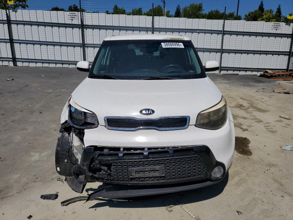 2016 Kia Soul VIN KNDJP3A57G7268511 COPART salvage auction — FRONT END, Ca - Salvage Certificate, sold $1,500 on 2026-07-09 (photo 5)