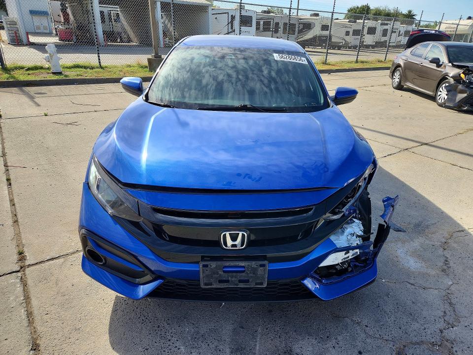 2020 Honda Civic VIN SHHFK7H34LU414902 COPART salvage auction — FRONT END, Ca - Salvage Certificate, sold $3,550 on 2026-07-06 (photo 5)