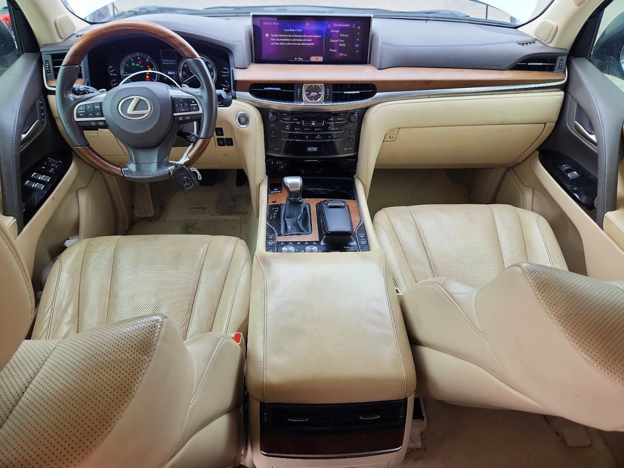 2017 Lexus LX 570 VIN JTJHY7AX4H4231730 COPART salvage auction — Front End, TX - SALVAGE VEHICLE TITLE, sold $31,750 on 2026-08-06 (photo 8)