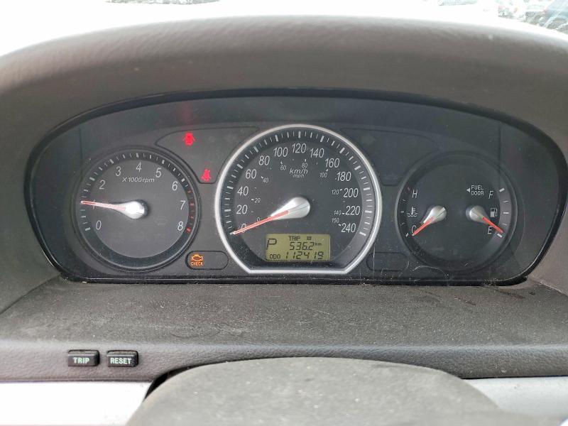 2006 Hyundai Sonata VIN KMHET46C06A148377 COPART salvage auction — UNDERCARRIAGE, ON - PERMIT NO BRAND - UNFIT, sold $150 on 2026-07-21 (photo 9)