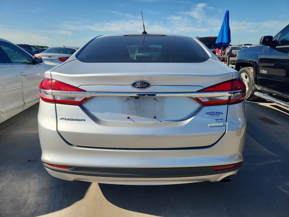 2017 Ford Fusion VIN 3FA6P0HDXHR351318 COPART salvage auction — UNDERCARRIAGE, Tx - Salvage Vehicle Title, sold $1,000 on 2026-07-02 (photo 6)