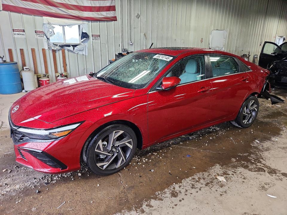 2025 Hyundai Elantra VIN KMHLP4DG8SU893646 COPART salvage auction — REAR END, Wi - Cert Of Title-Salvage Vehicle, sold $8,800 on 2026-07-06 (photo 1)