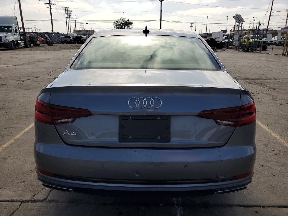 2019 Audi A4 VIN WAUGMAF44KA109820 COPART salvage auction — FRONT END, Ca - Salvage Certificate, sold $5,800 on 2026-07-29 (photo 6)