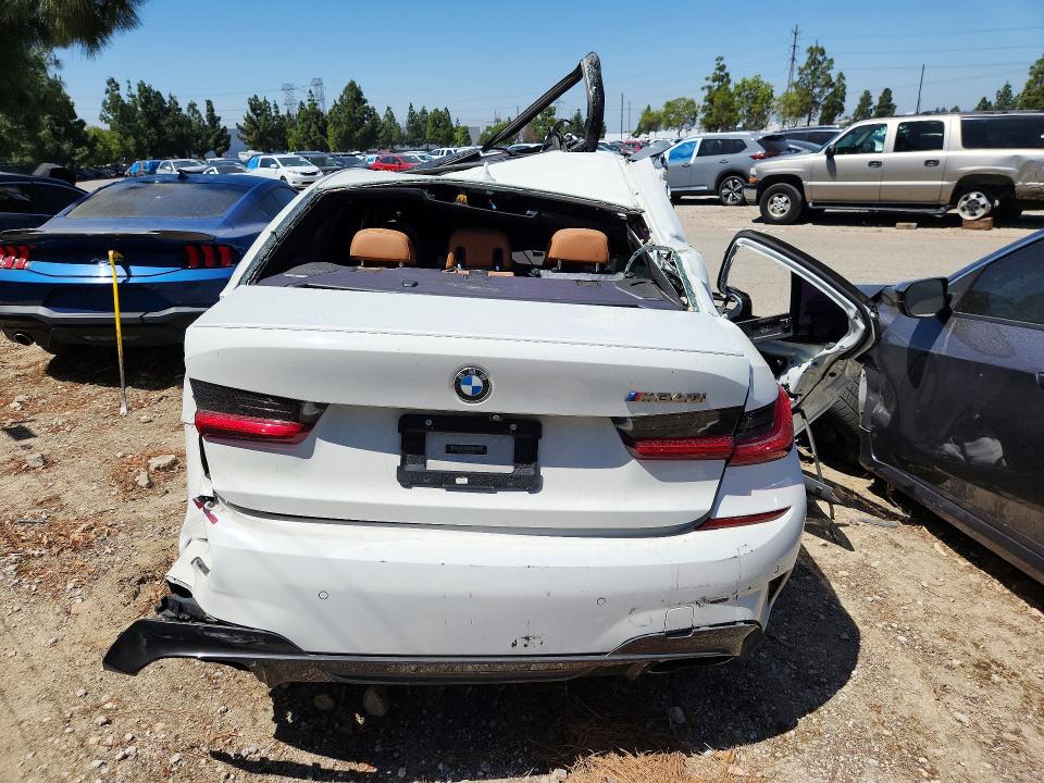 2020 BMW M340i VIN WBA5U7C03LFH04693 COPART salvage auction — ALL OVER, Ca - Salvage Certificate, sold $1,600 on 2026-07-28 (photo 6)