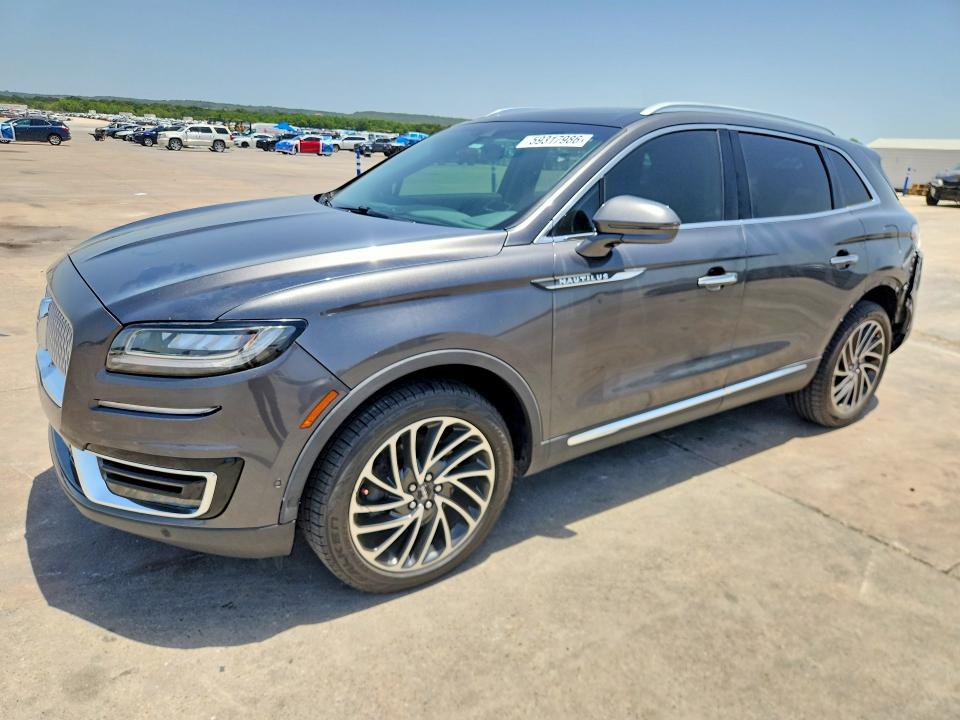 2020 Lincoln Nautilus VIN 2LMPJ6K91LBL01437 COPART salvage auction — REAR END, TX - SALVAGE VEHICLE TITLE (P), sold $7,400 on 2026-09-03 (photo 1)