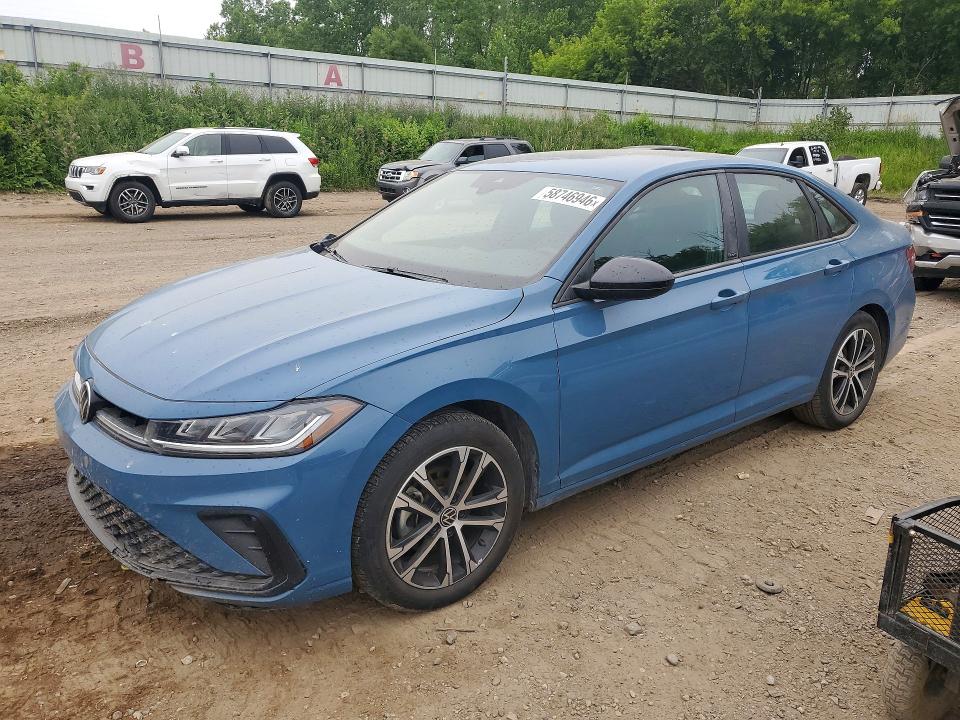 2025 Volkswagen Jetta VIN 3VWBX7BU9SM086628 — COPART salvage auction photo