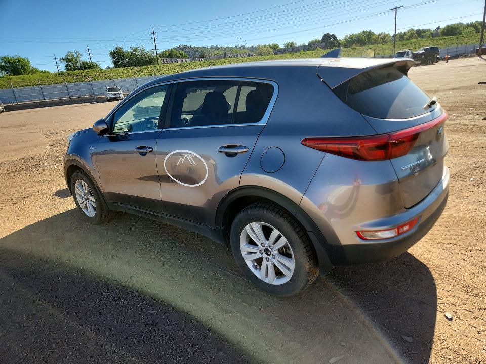 2017 Kia Sportage VIN KNDPMCACXH7155431 COPART salvage auction — FRONT END, Co - Salvage Title, sold $3,200 on 2026-07-20 (photo 2)