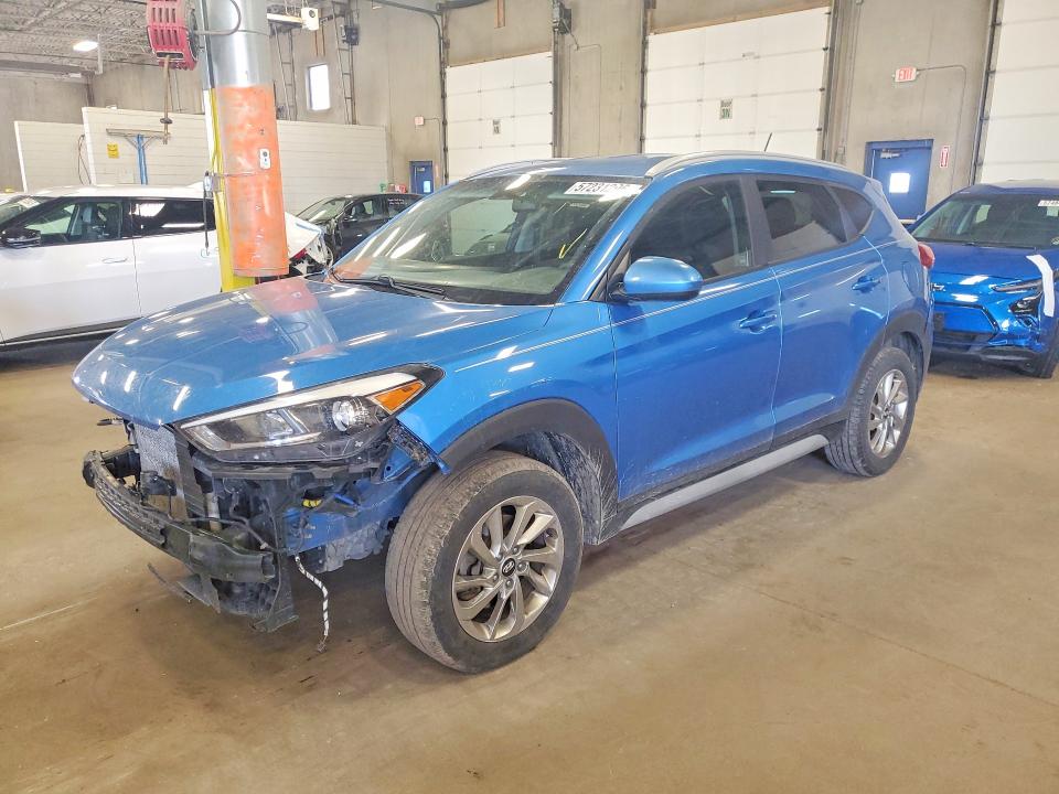2017 Hyundai Tucson VIN KM8J33A4XHU476013 COPART salvage auction — FRONT END, Mn - Cert Of Title-Salvage, sold $1,750 on 2026-07-16 (photo 1)