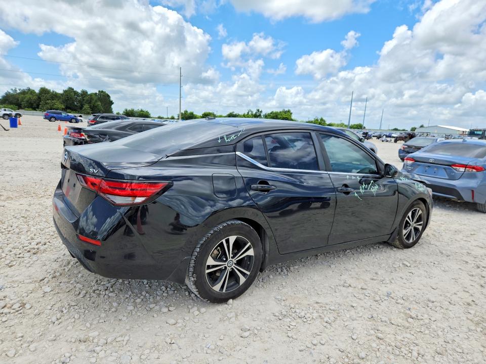 2020 Nissan Sentra VIN 3N1AB8CV8LY274807 COPART salvage auction — FRONT END, Tx - Salvage Vehicle Title, sold $2,900 on 2026-07-09 (photo 3)
