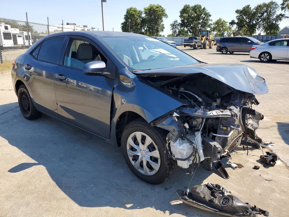 2016 Toyota Corolla VIN 5YFBURHE2GP492256 COPART salvage auction — FRONT END, Ca - Salvage Certificate, sold $925 on 2026-07-20 (photo 4)