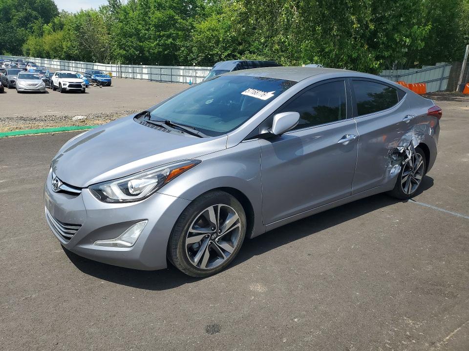 2014 Hyundai Elantra VIN KMHDH4AE4EU105194 COPART salvage auction — SIDE, Or - Salvage Title Certificate, sold $1,850 on 2026-07-29 (photo 1)