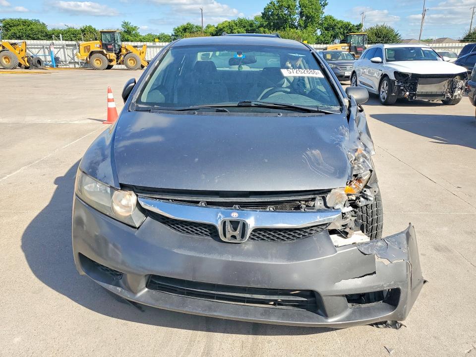 2010 Honda Civic VIN 2HGFA1F35AH314742 COPART salvage auction — DAMAGE HISTORY, Tx - Salvage Vehicle Title, sold $650 on 2026-07-02 (photo 5)