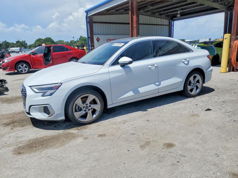 2023 Audi A3 VIN WAUHUDGY1PA062017 COPART salvage auction — MECHANICAL, Fl - Cert Of Title Slvg Rebuildable, sold $7,500 on 2026-07-10 (photo 1)