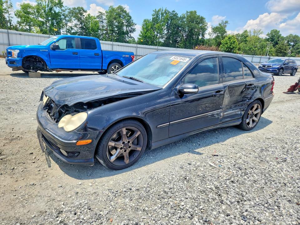 2007 Mercedes-benz C-klasse VIN WDBRF52H77F928450 COPART salvage auction — FRONT END, Sc - Cert Of Title-Salvage, sold $375 on 2026-08-10 (photo 1)