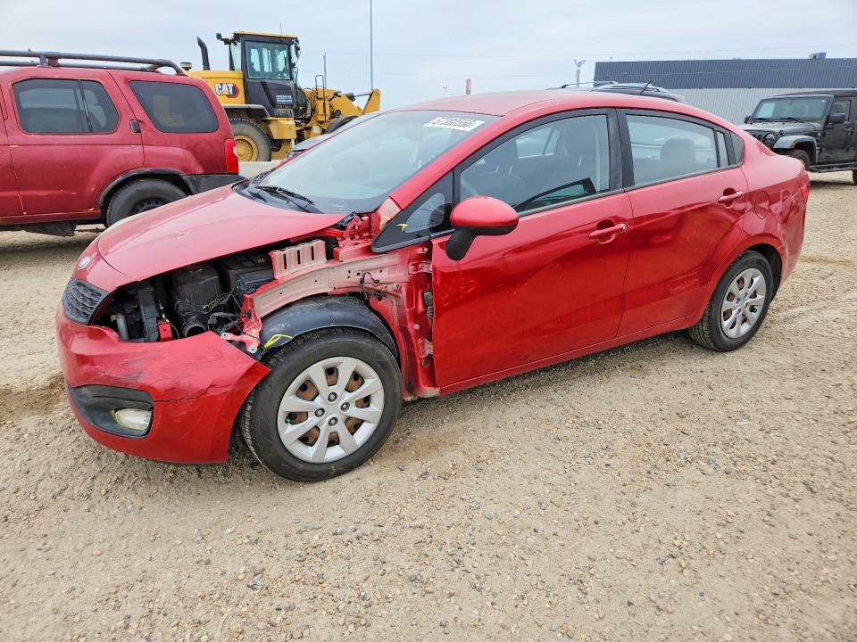 2013 Kia Rio VIN KNADM4A37D6235789 COPART salvage auction — FRONT END, Ab - Bos - Salvage, sold $725 on 2026-07-02 (photo 1)