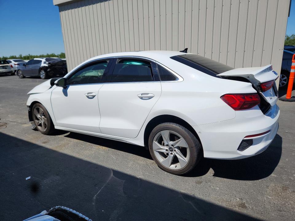 2023 Audi A3 VIN WAUAUDGY1PA075576 COPART salvage auction — FRONT END, Ca - Salvage Certificate, sold $300 on 2026-07-23 (photo 2)