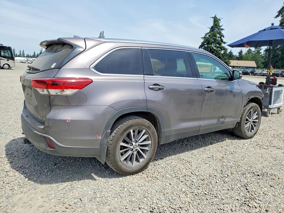 2019 Toyota VIN 5TDJZRFH5KS719885 COPART salvage auction — FRONT END, Wa - Bill Of Sale, sold $8,800 on 2026-07-14 (photo 3)