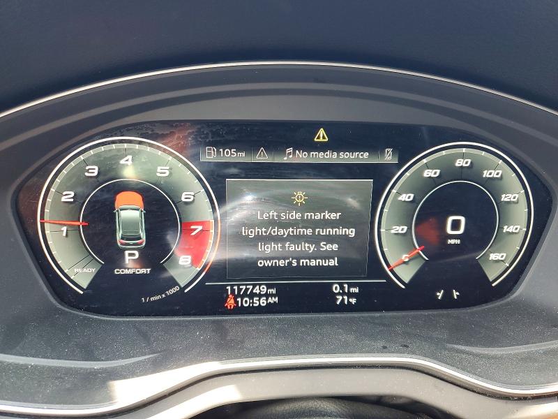 2021 Audi Q5 VIN WA1BAAFY9M2019448 COPART salvage auction — FRONT END, CA - SALVAGE CERTIFICATE, sold $9,200 on 2026-07-24 (photo 9)