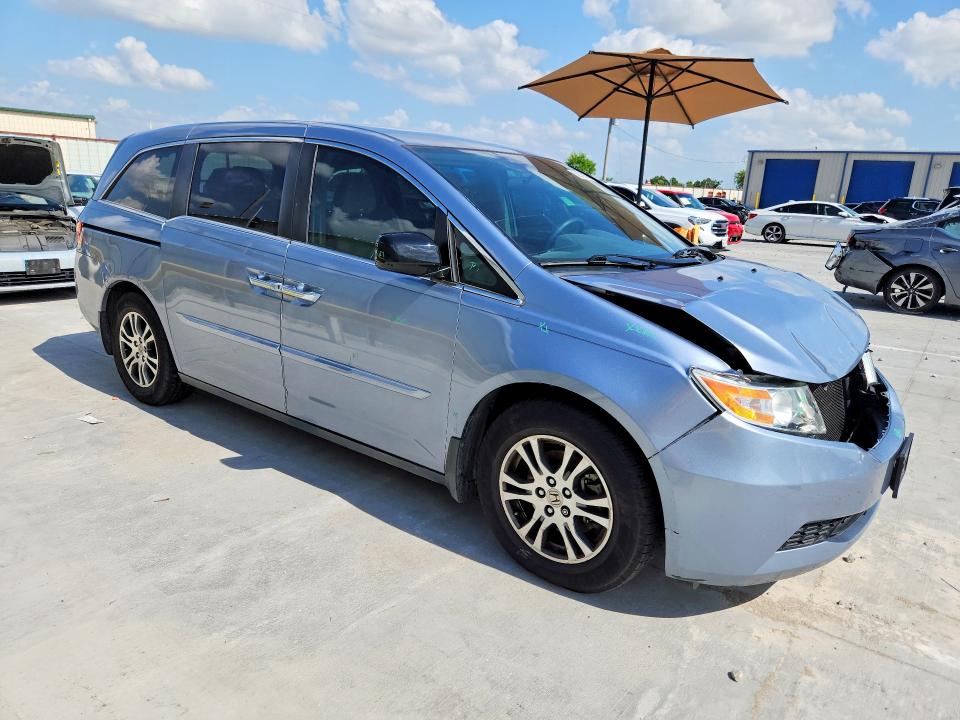 2013 Honda Odyssey VIN 5FNRL5H46DB021588 COPART salvage auction — FRONT END, Tx - Salvage Vehicle Title, sold $4,200 on 2026-07-28 (photo 4)