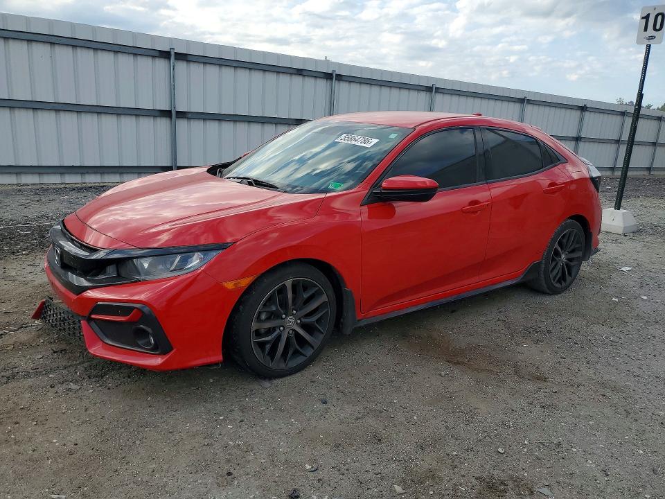 2021 Honda VIN SHHFK7G43MU200222 COPART salvage auction — FRONT END, Va - Cert Of Title - Salvage, sold $5,500 on 2026-07-22 (photo 1)