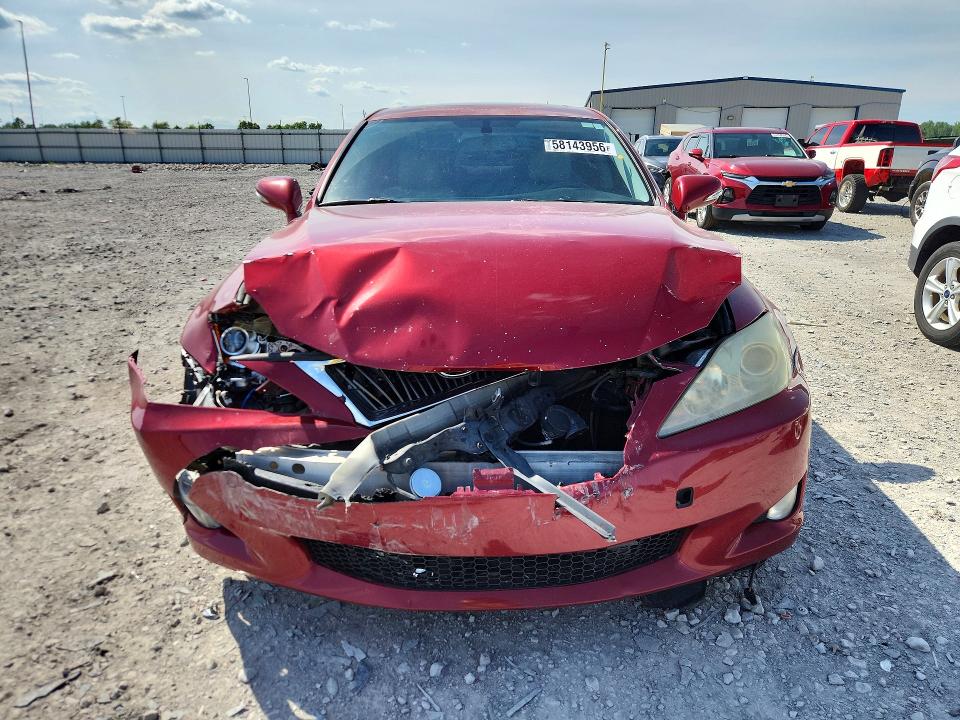 2010 Lexus Is VIN JTHBF5C24A5113454 COPART salvage auction — FRONT END, Il - Salvage Certificate, sold $300 on 2026-07-27 (photo 5)