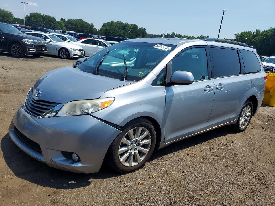 2014 Toyota Sienna VIN 5TDDK3DC0ES078543 COPART salvage auction — ALL OVER, CT - CERT OF TITLE-SALVAGE, sold $1,700 on 2026-07-16 (photo 1)