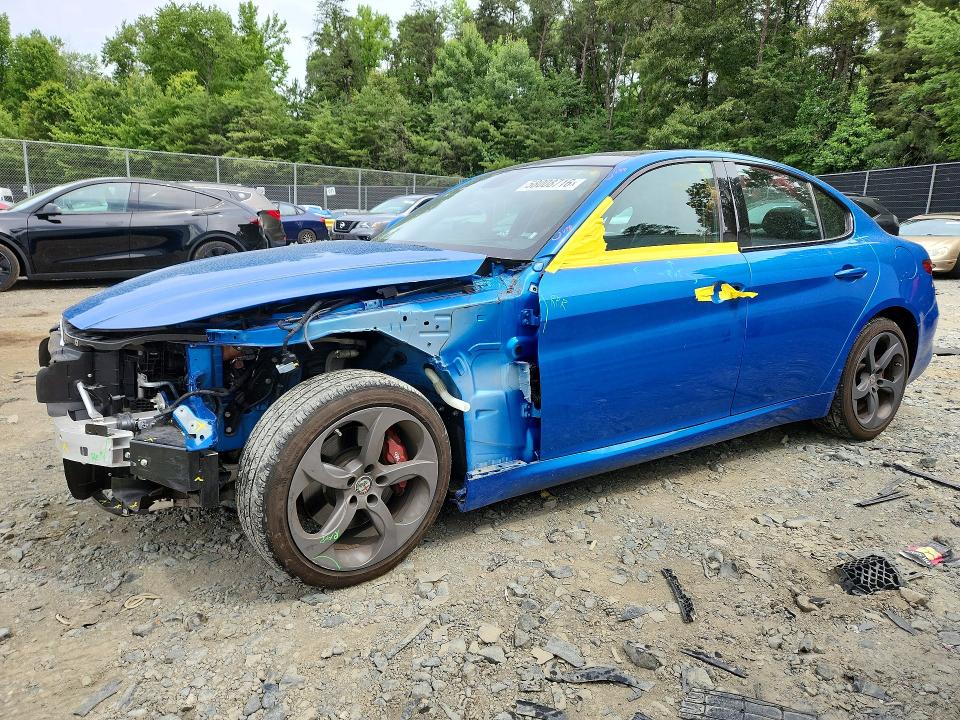 2018 Alfa romeo VIN ZARFAEDNXJ7573383 COPART salvage auction — FRONT END, MD - CERT OF SALVAGE > 75% DAMAGE, sold $6,600 on 2026-07-31 (photo 1)