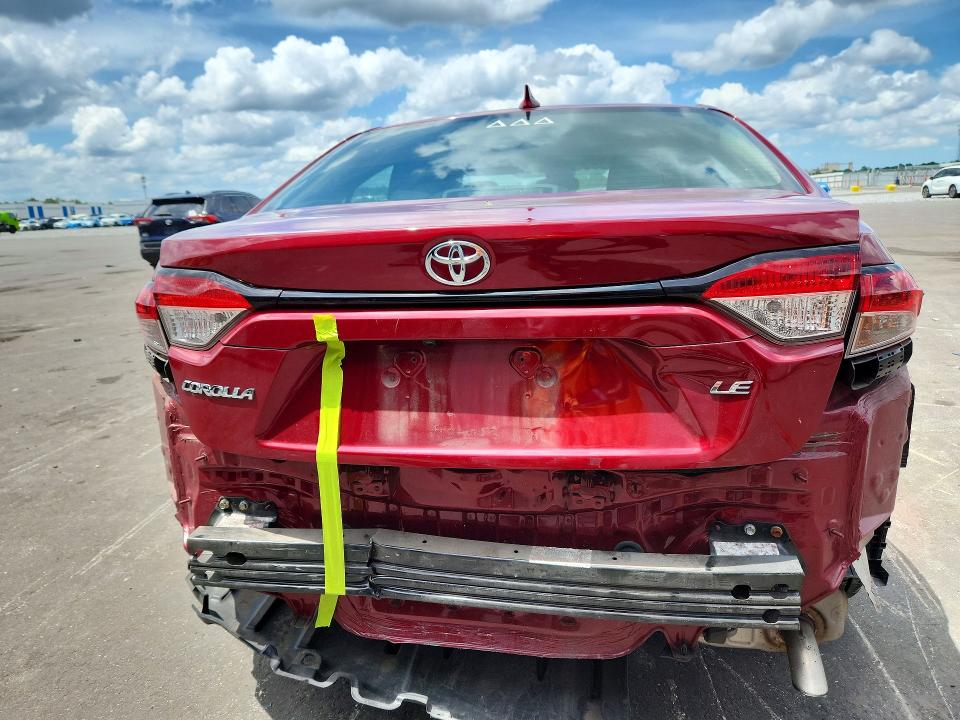 2022 Toyota Corolla VIN 5YFEPMAE2NP371287 COPART salvage auction — REAR END, FL - CERT OF TITLE SLVG REBUILDABLE, sold $1,050 on 2026-07-27 (photo 6)