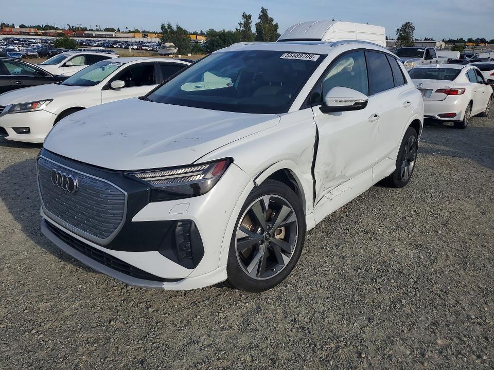 2022 Audi Q4 e-tron VIN WA1J2BFZ2NP042288 COPART salvage auction — UNDERCARRIAGE, Ca - Salvage Certificate, sold $7,800 on 2026-07-28 (photo 1)