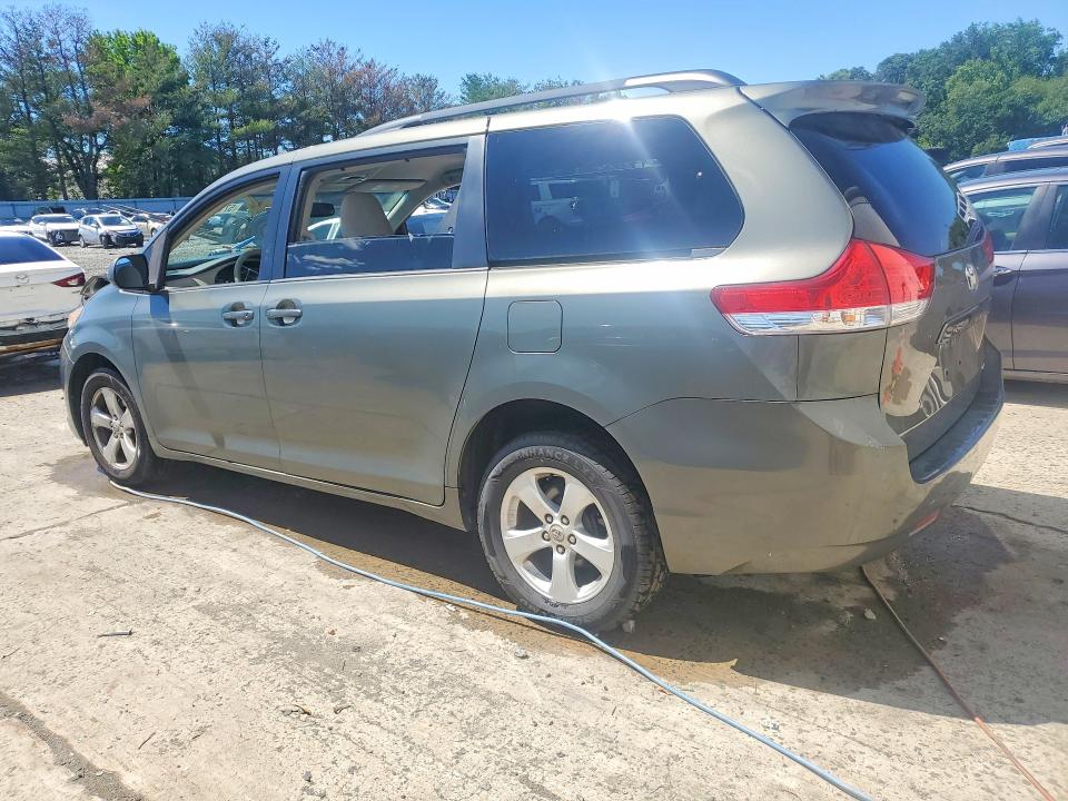 2011 Toyota Sienna VIN 5TDKK3DC6BS076606 COPART salvage auction — FRONT END, NJ - CERT OF TITLE-SALVAGE, sold $1,100 on 2026-07-27 (photo 2)