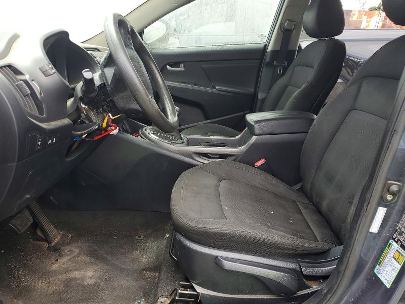 2012 Kia Sportage VIN KNDPB3A27C7307283 COPART salvage auction — FRONT END, CA - DIS/DLR/EXP ONLY LIEN PAPERS, sold $1,150 on 2026-07-06 (photo 7)
