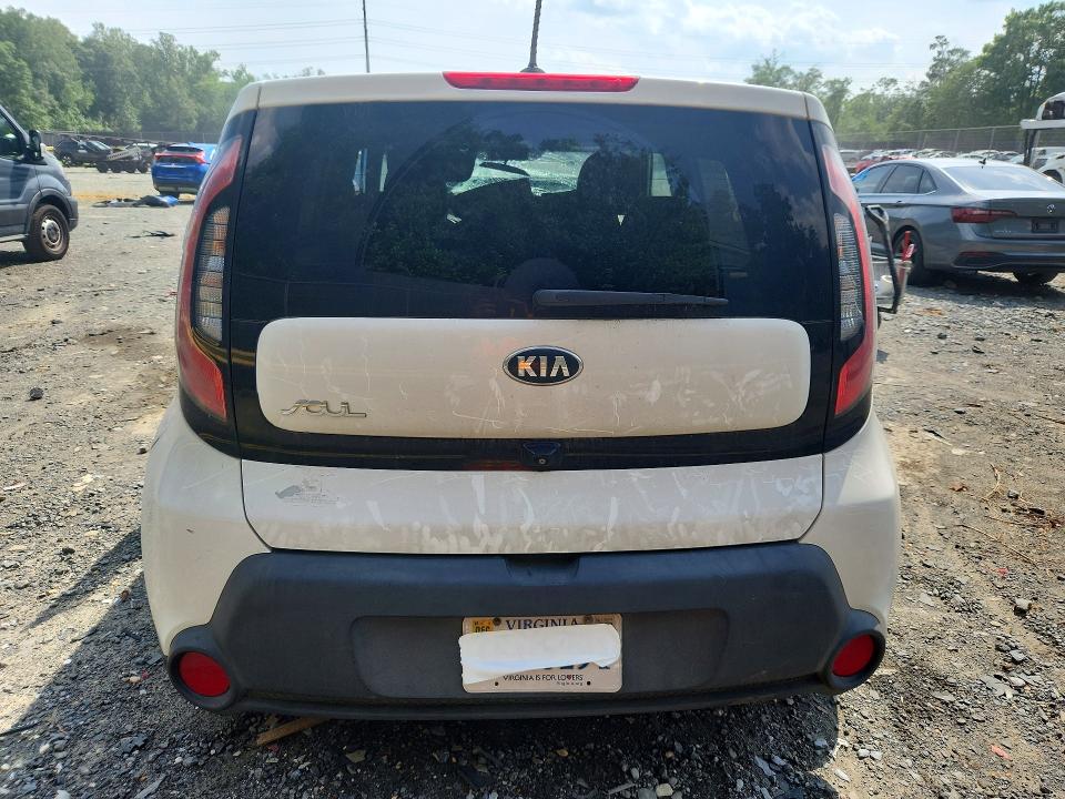 2015 Kia Soul VIN KNDJN2A22F7147373 COPART salvage auction — FRONT END, Md - Cert Of Salvage > 75% Damage, sold $225 on 2026-07-17 (photo 6)