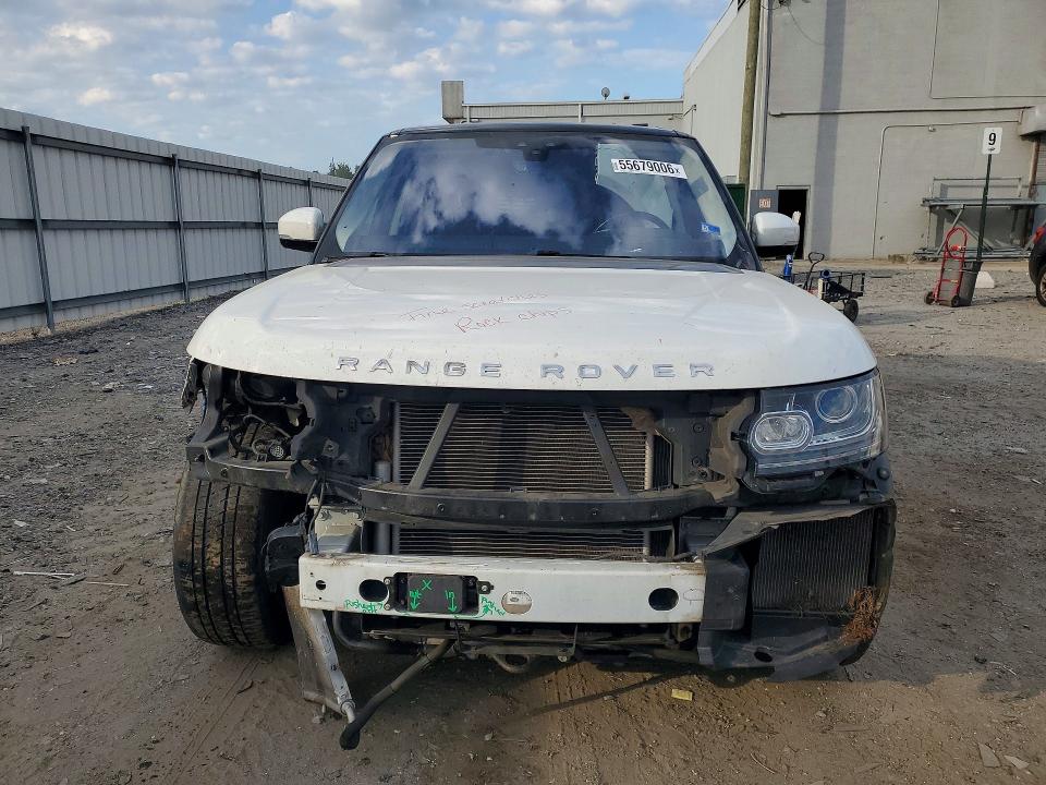 2017 Land rover VIN SALGS2FV5HA370110 COPART salvage auction — FRONT END, Va - Cert Of Title - Salvage, sold $9,700 on 2026-07-08 (photo 5)