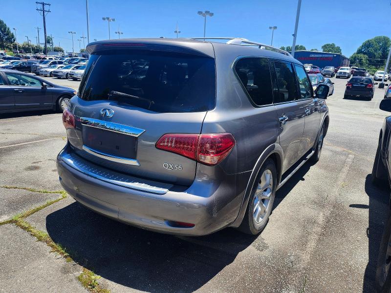 2012 Infiniti Qx56 VIN JN8AZ2NE7C9015769 COPART salvage auction — MINOR DENT/SCRATCHES, Tn - Dealer Only Clean Title (P), sold $3,500 on 2026-07-23 (photo 4)