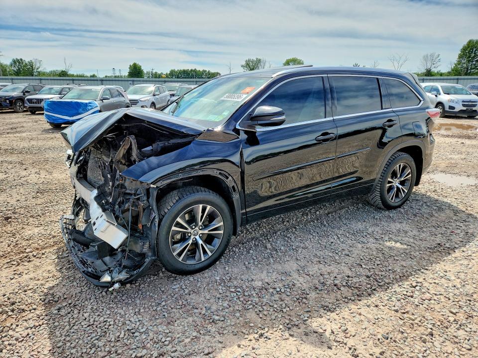 2014 Toyota Highlander VIN 5TDDKRFH8ES017100 COPART salvage auction — FRONT END, NY - MV-907A SALVAGE CERTIFICATE, sold $3,400 on 2026-07-06 (photo 1)
