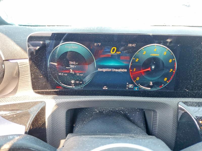 2020 Mercedes-benz A-klasse VIN WDD3G4FB1LW039633 COPART salvage auction — FRONT END, Pa - Certificate Of Salvage, sold $8,600 on 2026-07-10 (photo 9)