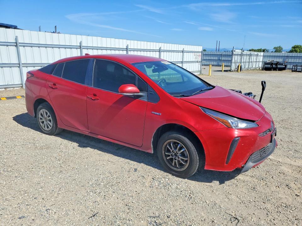 2019 Toyota Prius VIN JTDKARFU3K3086278 COPART salvage auction — FRONT END, Ca - Salvage Certificate, sold $4,250 on 2026-07-10 (photo 4)