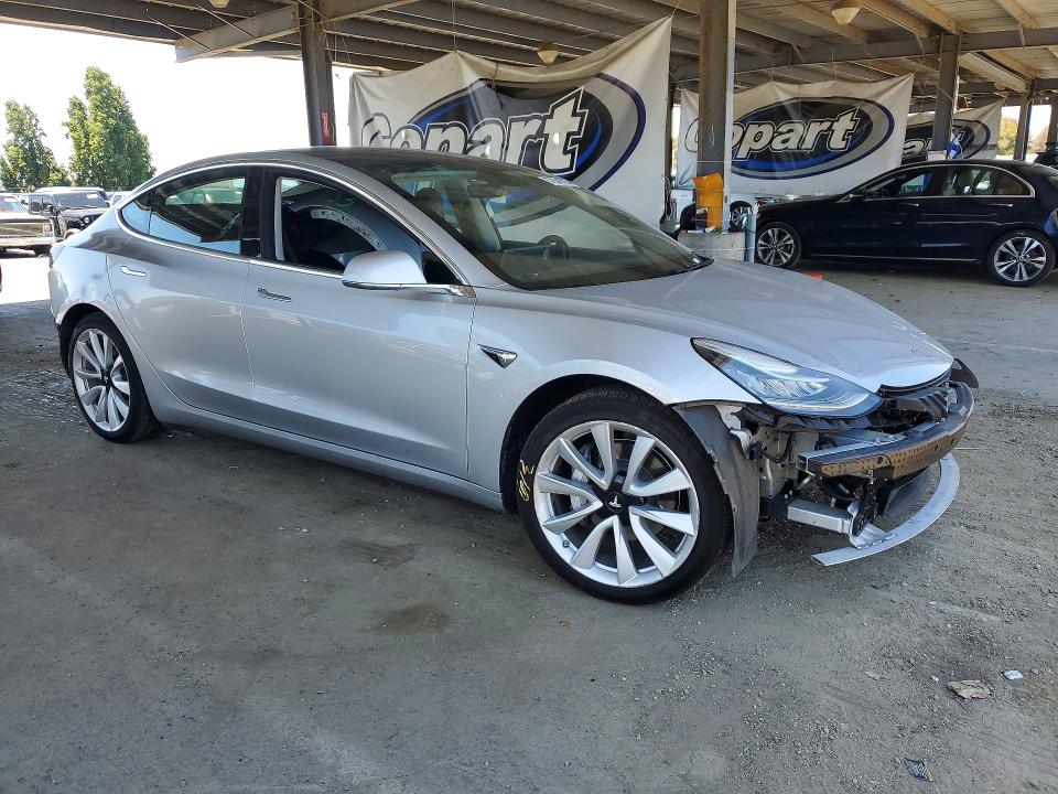 2018 Tesla Model 3 VIN 5YJ3E1EB7JF069253 COPART salvage auction — FRONT END, Ca - Salvage Certificate, sold $7,000 on 2026-07-28 (photo 4)