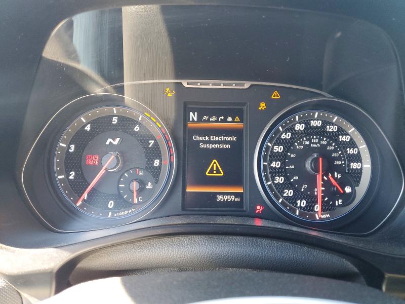 2021 Hyundai Veloster VIN KMHT36AH9MU009835 COPART salvage auction — FRONT END, Il - Salvage Certificate, sold $1,600 on 2026-07-29 (photo 9)